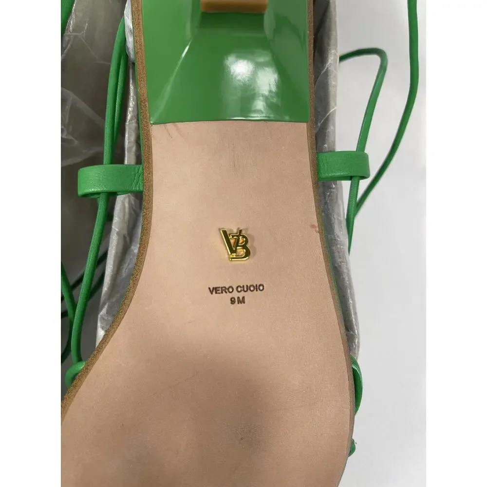 Veronica Beard Shoes Women's Size 9 Foley Jungle Leather Lace Up Sandals New - Picture 5 of 6